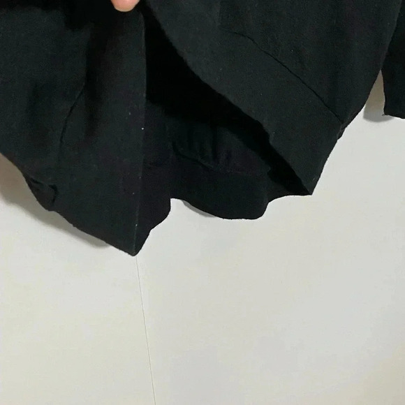 Wilfred Free women’s slouchy oversized long sleeve Vneck whimsygoth plain  black - Picture 4 of 9